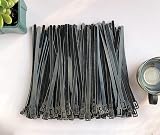 Oksdown 100 Pack Reusable Cable Ties Black 200mm x 7.6mm Heavy Duty Nylon view 6