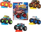 Hot Wheels Monster Trucks Set 1:64 Scale Die-Cast Truck & Crushable Car FYJ44 view 2