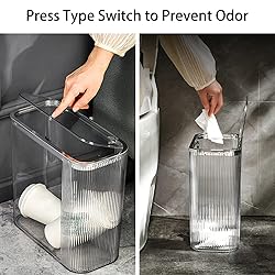Aiabaleaft Transparent trash can