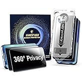 OneFish for iPhone 17 Pro Privacy Screen Protector - 4 Way 360 Anti Spy Bubble Free, Easy Installation with Auto Dust-Elimination for 17 Pro