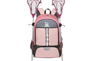 Boulder Bee Lacrosse Backpack with Stick Holders, Field Hockey Bag, Lacrosse Gift for Women