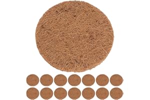 Angoily 15pcs Natural Coconut Fiber Pigeon Nest Pads 7.9" Thick 0.3-0.4cm Cage Liner for Breeding and Egg