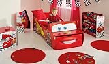 Disney Cars Lightning McQueen Toddler Bed with Storage, 140x70 cm view 2