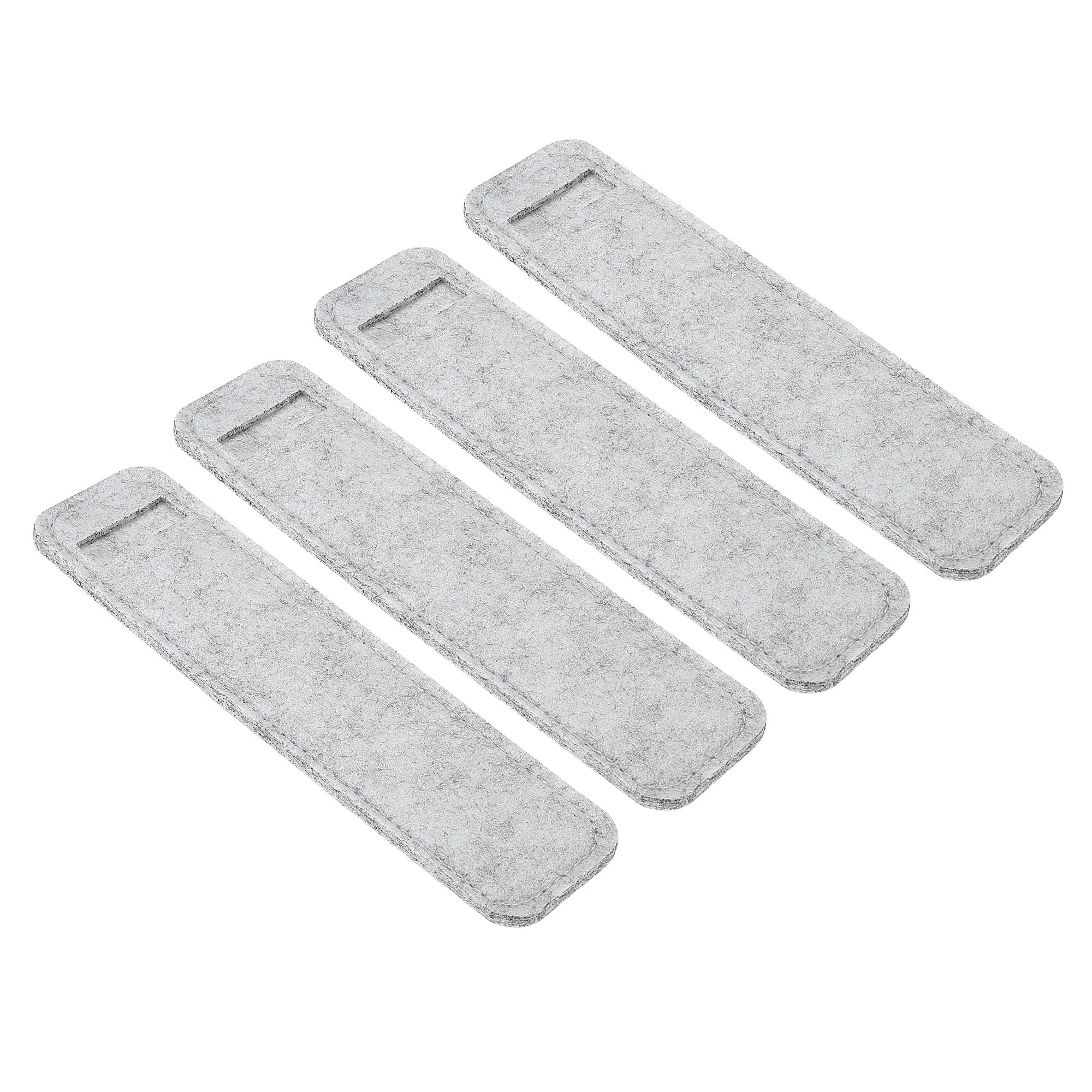 PATIKIL Felt Pen Case 12 Pack Pencil Bag Mini Pocket Protector Storage Sleeve Pouch Holder, Gray
