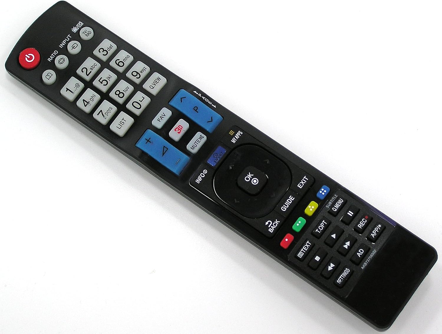 GHYREX Replacement Remote For LG Smart TV (AKB73756502) – Fits 32LD420, 42LD420, 47LD420, 50PJ350C