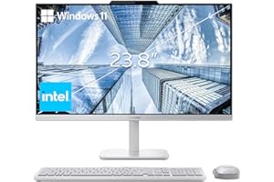 Lenovo 24" FHD All-in-One Desktop Computer for Home & Office, Intel Processor, 16GB RAM, 256GB PCIe SSD, HDMI, WiFi 6, Bluetooth 5.2, Business AIO, Vent-Hear, Wireless Keyboard & Mouse, Windows 11