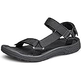vibdiv Mens Sport Sandals Hiking Open Toe Non Slip Athletic Sandals Casual Comfortable Outdoor Wading Beach Shoes