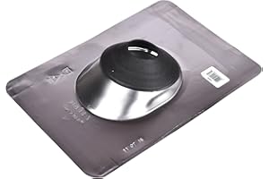 Oatey 12933 Aluminum 2" Pipe Diameter 9" x 12.5" Base No-Calk Roof Flashing