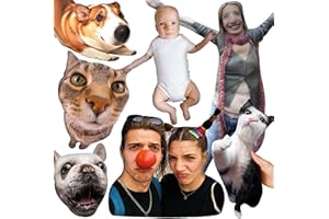 Custom Ugly Pillow Personalized Abstract Funny Pillows with Customized Photo Irregular Shape Ugly Cute Throw Pillow for Home 