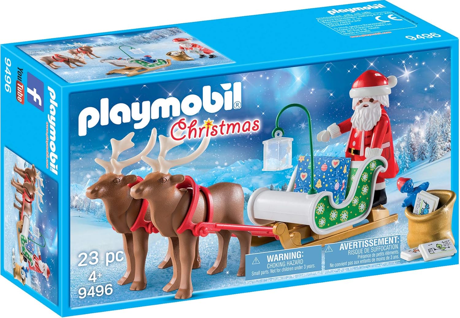 PLAYMOBIL Santa's Sleigh with Reindeer 