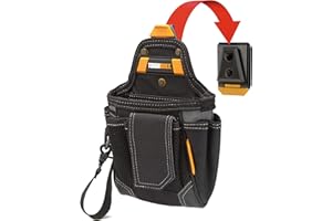 ToughBuilt ClipTech Series – Warehouse Pouch, Heavy-Duty Tool Supply Pouch ClipTech Hub, Reinforced 1680D Fabric, Multi-Pocket Organization, Durable Construction for Jobsite Efficiency (TB-CT-32-A)