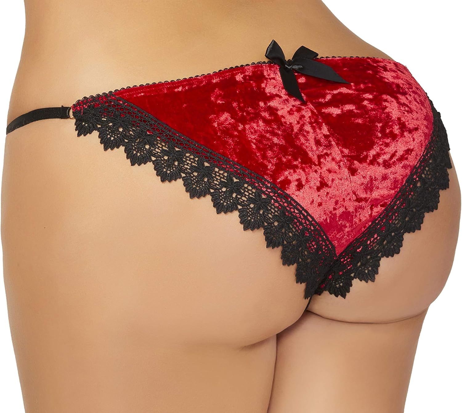 red lacy panties
