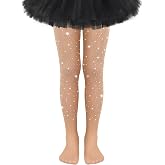 qikqik Girls Fishnet Tights Kids Fishnet Stockings Toddler Glitter Tights Girls Sparkly Stockings Rhinestone Halloween Socks