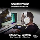 Corsair HS80 RGB USB Headset Dolby 7.1 Surround Sound iCUE PC White view 2