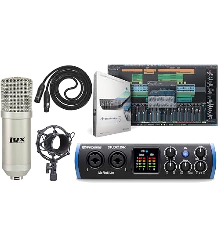 Amazon.com: PreSonus Studio 24c 2x2 USB Type-C Audio/MIDI