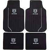 Plasticolor 008854Z04 4pc RAM Elite Series Gray Logo Floor Mats