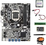 Lodokdre B75 BTC Mining Motherboard 8x USB 3.0 + G530 CPU + 4GB RAM + 128GB SSD view 1
