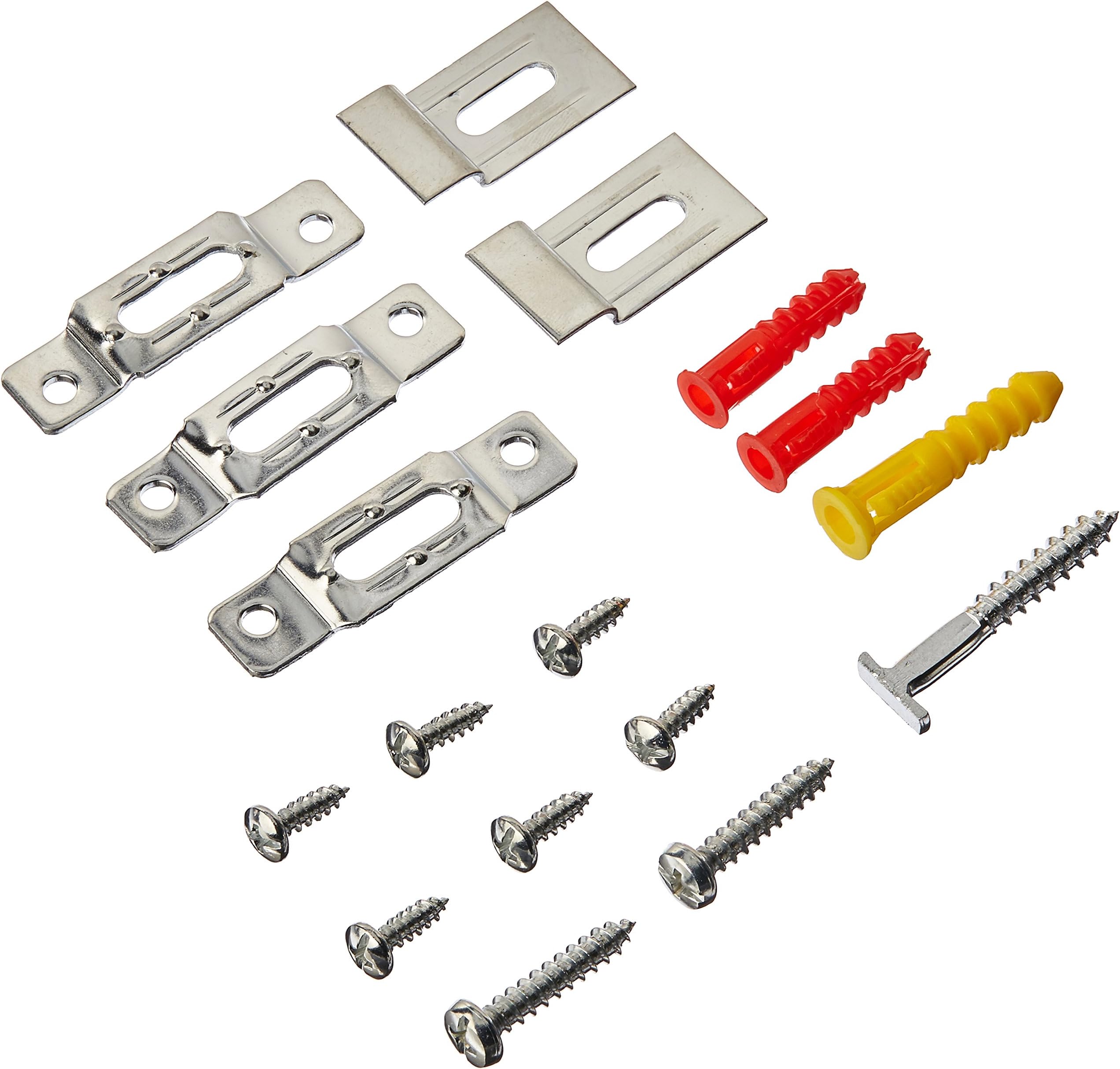 5 Complete Sets SECURITY HANGER Hardware Brackets for Art Picture Frame Mirror Secure Safe Hanging Installation with FREE Wrench