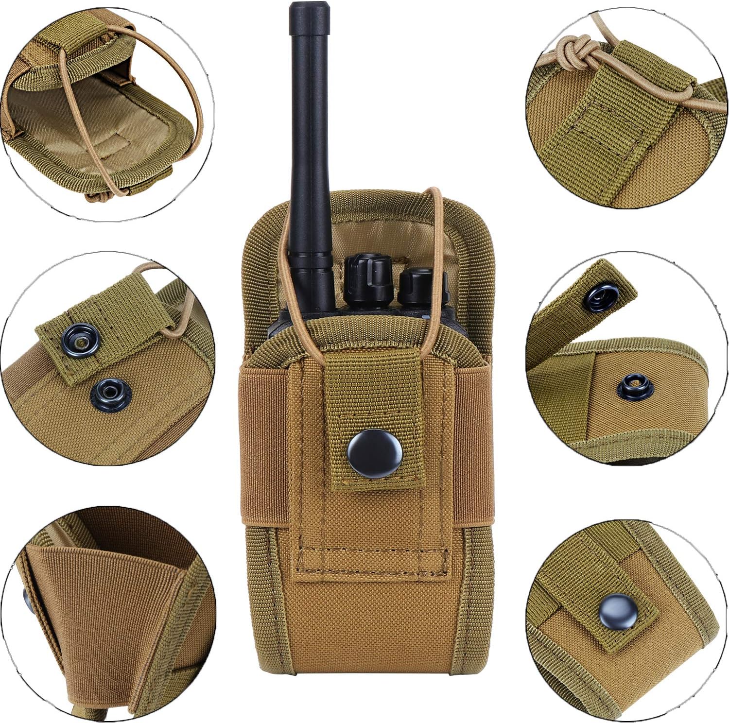 Tactical Radio Pouch Outdoor Molle Walkie Talkie Bag Belt Holder Holster Bag eBay