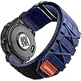 Bandletic Tactical Rugged Nylon Designed for Garmin Fenix Watch Band - for Fenix 8 47mm/7/7 Pro/6/6 Pro/5/5 Plus/Instinct 2 /Forerunner 965/955/945/935/745 /Approach S62/S60 /Epix Pro 2 47mm/Quatix 7