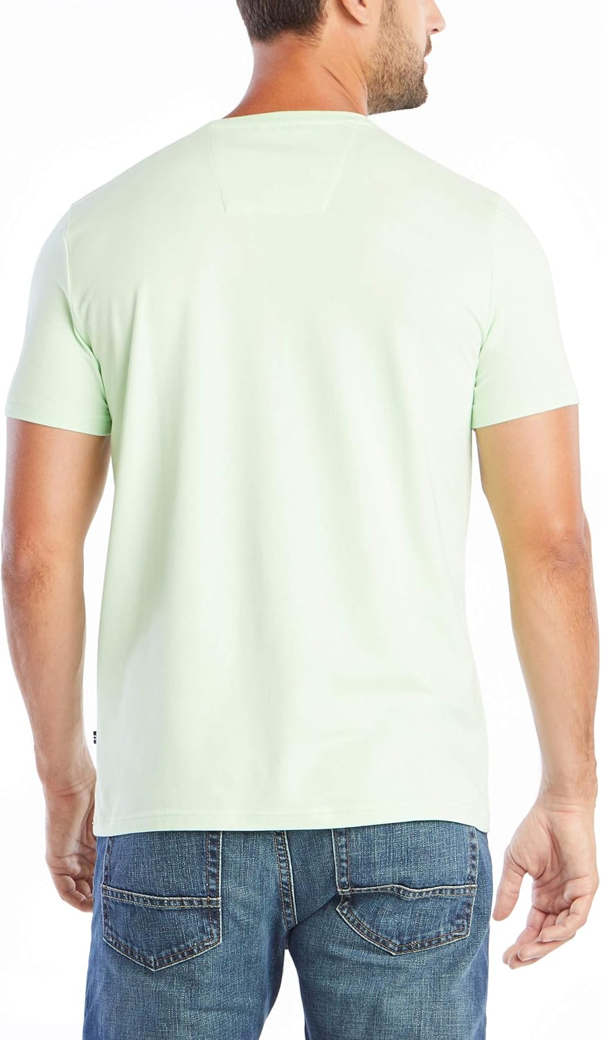 Nautica Men's Solid Crew Neck Short Sleeve Pocket T-Shirt | 