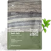 Numeira Dead Sea Salts for Soaking - Relaxing Salt Bath Soak for Body Rejuvenation - Natural Mineral Salts - Coarse Dead Sea Salt Bath Salts for Women & Men w/Peppermint Essential Oil (8.82 oz)