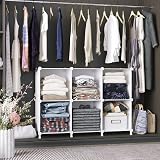 AWTATOS Cube Storage Organizer 6 Cubes DIY Stackable Shelves White view 9