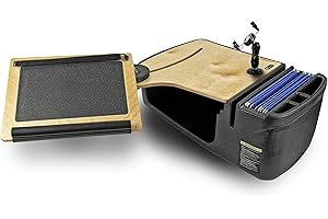 AutoExec AUE10030 Reach Front Seat Car Desk Birch Finish with Phone Mount