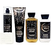 Bath & Body Works Into The Night - Deluxe Gift Set - Fine Fragrance Mist, Body Cream, Shower Gel and Body Lotion With a Natural Oats Sample Soap.
