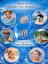 QQJOYCCI Kids Swimming Ear Plugs 3 Pairs Silicone Waterproof view 6