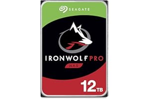 Seagate IronWolf Pro 12TB NAS Internal Hard Drive HDD – 3.5 Inch SATA 6Gb/s 7200 RPM 256MB Cache for RAID Network Attached Storage Data Recovery Service – Frustration Free Packaging (ST12000NEZ008)