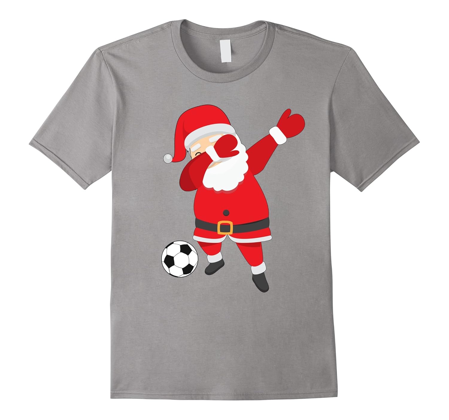 Dabbing Santa Claus | Funny Christmas Dab Soccer T-Shirt-Rose