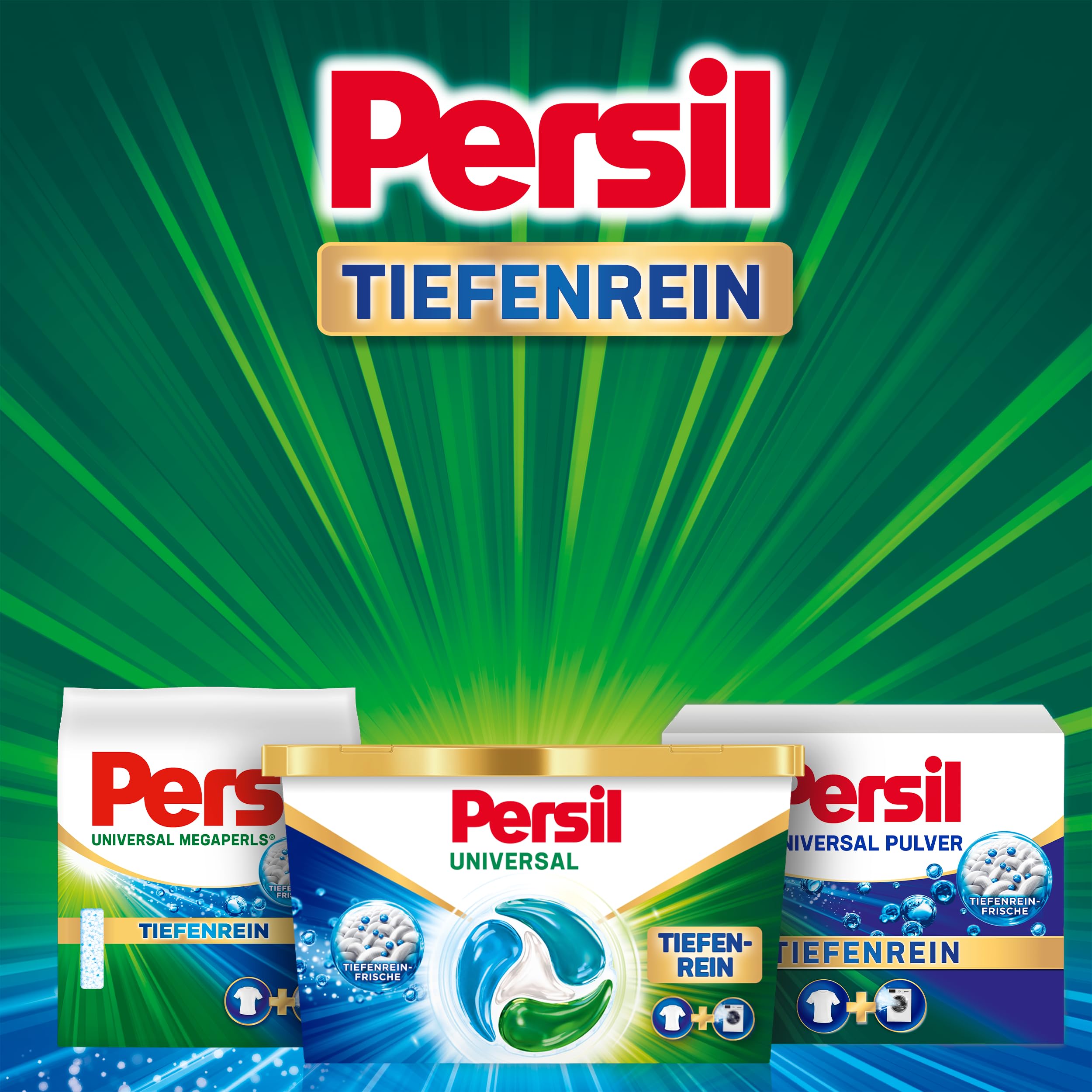 Persil Tiefenrein 4in1 DISCS (100 Waschladungen), Universal Waschmittel mit Tiefenrein-Frische, Vollwaschmittel für reine Wäsche und hygienische Frische für die Maschine 8