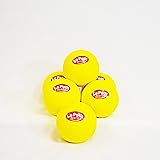 Le Petit Tennis Foam Balls - Yellow Tennis Balls Kids - Pack6 - (Stage 3 Ball - For Playing on 36ft Court)