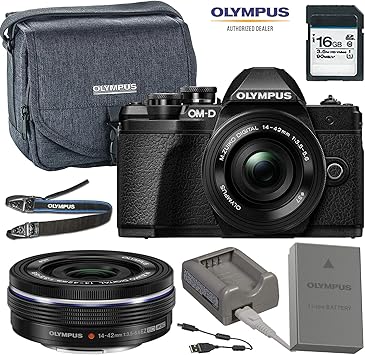 Amazon Com Olympus Om D E M10 Mark Iii Mirrorless Micro Four Thirds Digital Camera Black With 14 42mm Ez Lens Camera Photo