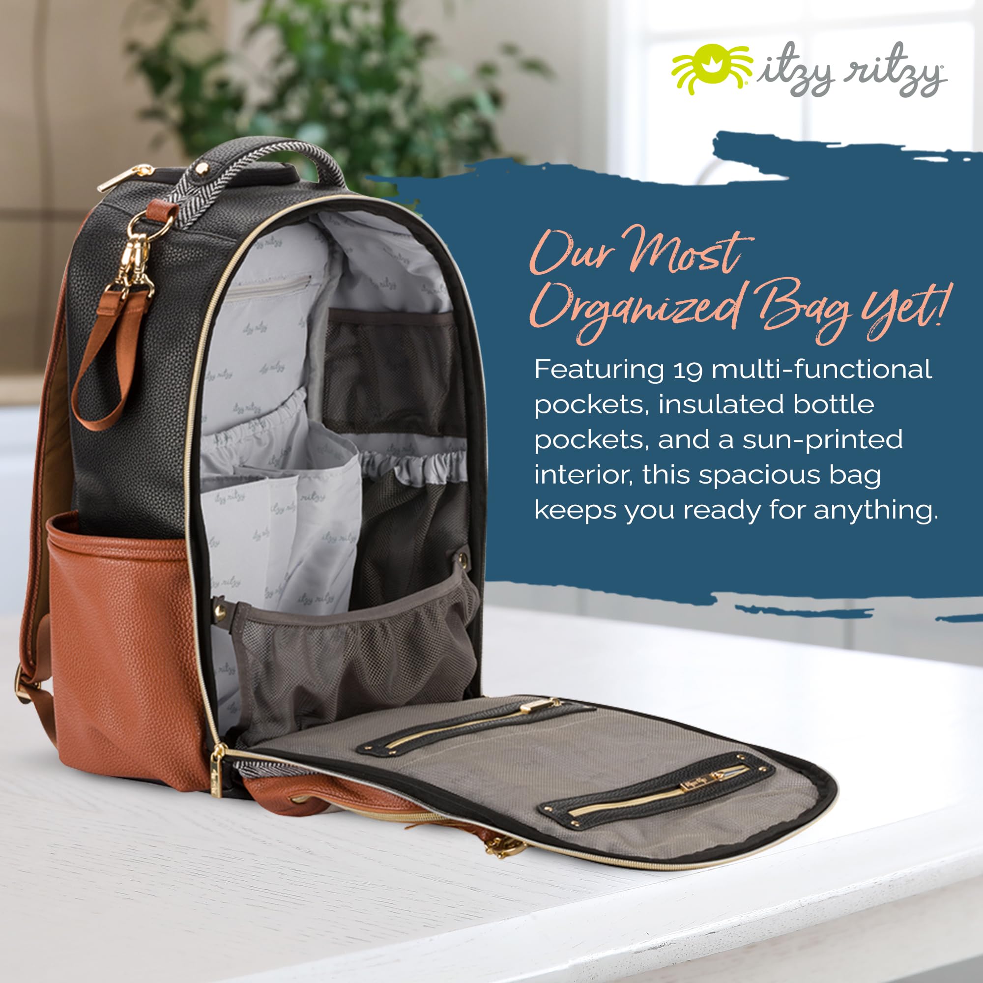 Itzy Ritzy Baby, Coffee & Cream Boss Plus, Large