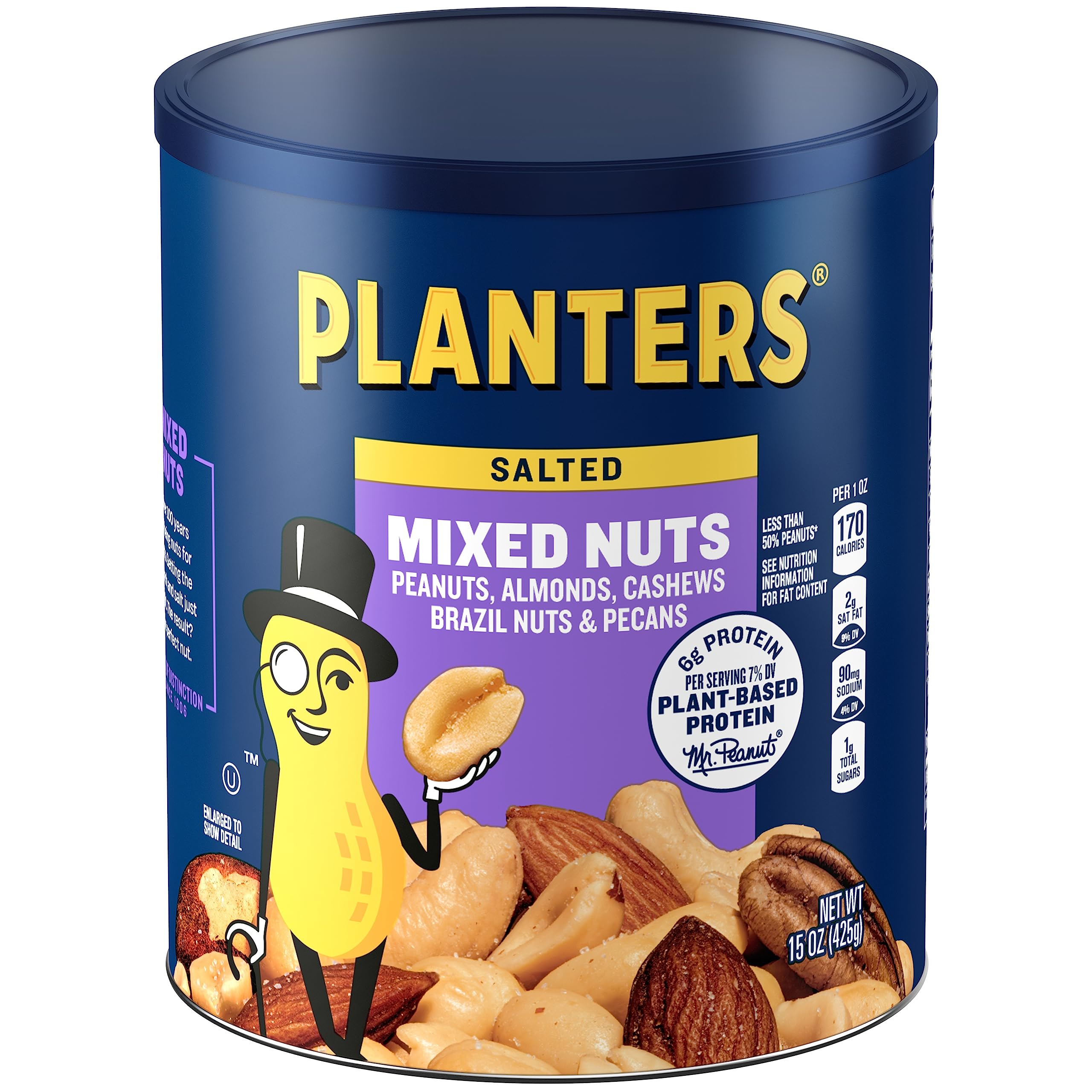 Planters Mixed Nuts Less Than 50% Peanuts with