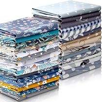 Amazon.com: 30 Pieces 10 x 10 Inches Fabric Printed Bundle Squares ...