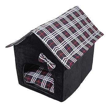 Douge Couture Check Hut (Black, Large)