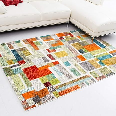 Amazon システムk ラグ カーペット ウィルトン織 ラグマット 抗菌 防臭 パイル地 カラフル 133 190cm 玄関マット オンライン通販