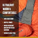 OneTigris Down Camping Blanket Cold Weather Packable Lightweight Quilt view 3