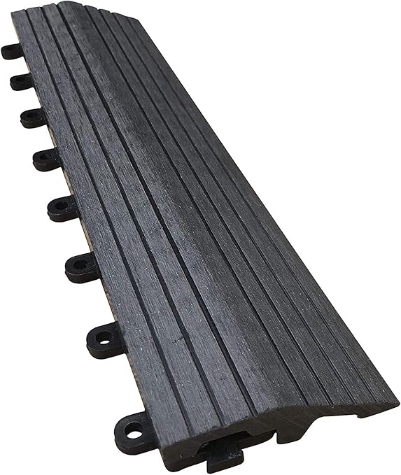 Composite Decking Tiles The Famous ClickDeck Ebony, Grey & Teak