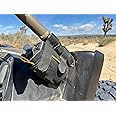 ROBOCUP Insulated Extreme Drink Holder with Rubberized Straps, Ruggedized Design, Oversized Mesh Pocket, Bungee Cord | Perfect for Boating, UTV, Golf Carts, Bicycles, eBikes, Scooters