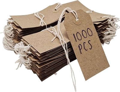Swift Brown Card Clothing Parcel Labels 108x54mm Pack of 1000