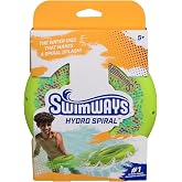 SwimWays Hydro Spiral Waterproof Throwing Ring for Ages 5+ | Floating Throwing Disc Skips on Water; 5-Inch Radius for Easy Storage and Play on the Go; Designed for Trick Shots