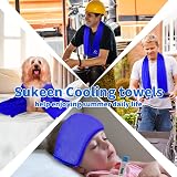 Sukeen 4 Pack Cooling Towel 40x12 Ice Towel Microfiber Yoga Gym Running view 8