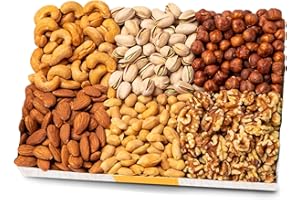 Nuts.com Nuts Assortment Tray – Mixed Nut Sampler Box for Winter, Christmas and Festive Gifts – 2 lb Care Package Includes a Heart Healthy Variety of Cashews, Pecans, Pistachios & More