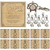 Huquary Employee Appreciation Gift Elephant Keychains Bulk for Women Friend Bestie Thank You Card for Volunteer Employee Gift