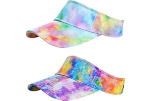 Rbenxia 5 Pieces of Adjustable Sport Visors Sun Visor Hats Cap Visors for Women and Men