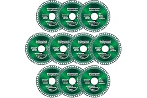 MOPKIUTR 10 Pack 4 Inch Indestructible Disc 2.2 for Angle Grinder 7/8'', Indestructible Disc for Grinder,Composite Multifunctional Cutting Discs for Smooth Cutting、 Chamfering、 Grinding Materials（100mm）